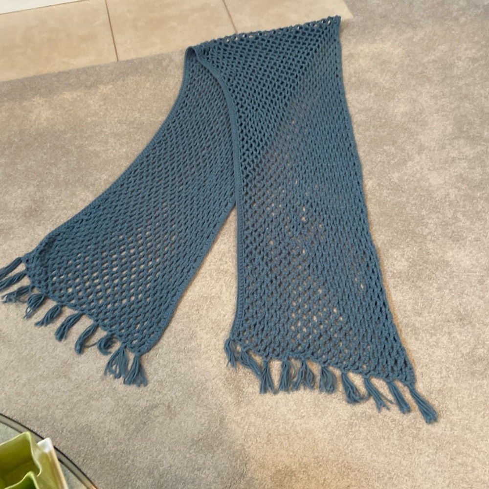 Hand crocheted scarf/shawl or wrap